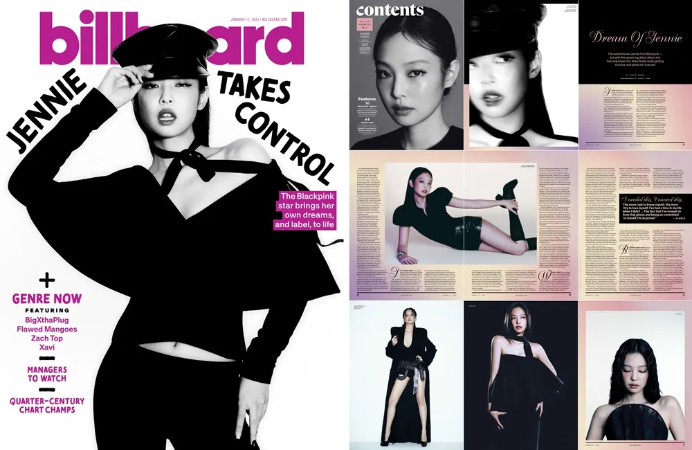 JENNIE @ Billboard Magazine January 2025