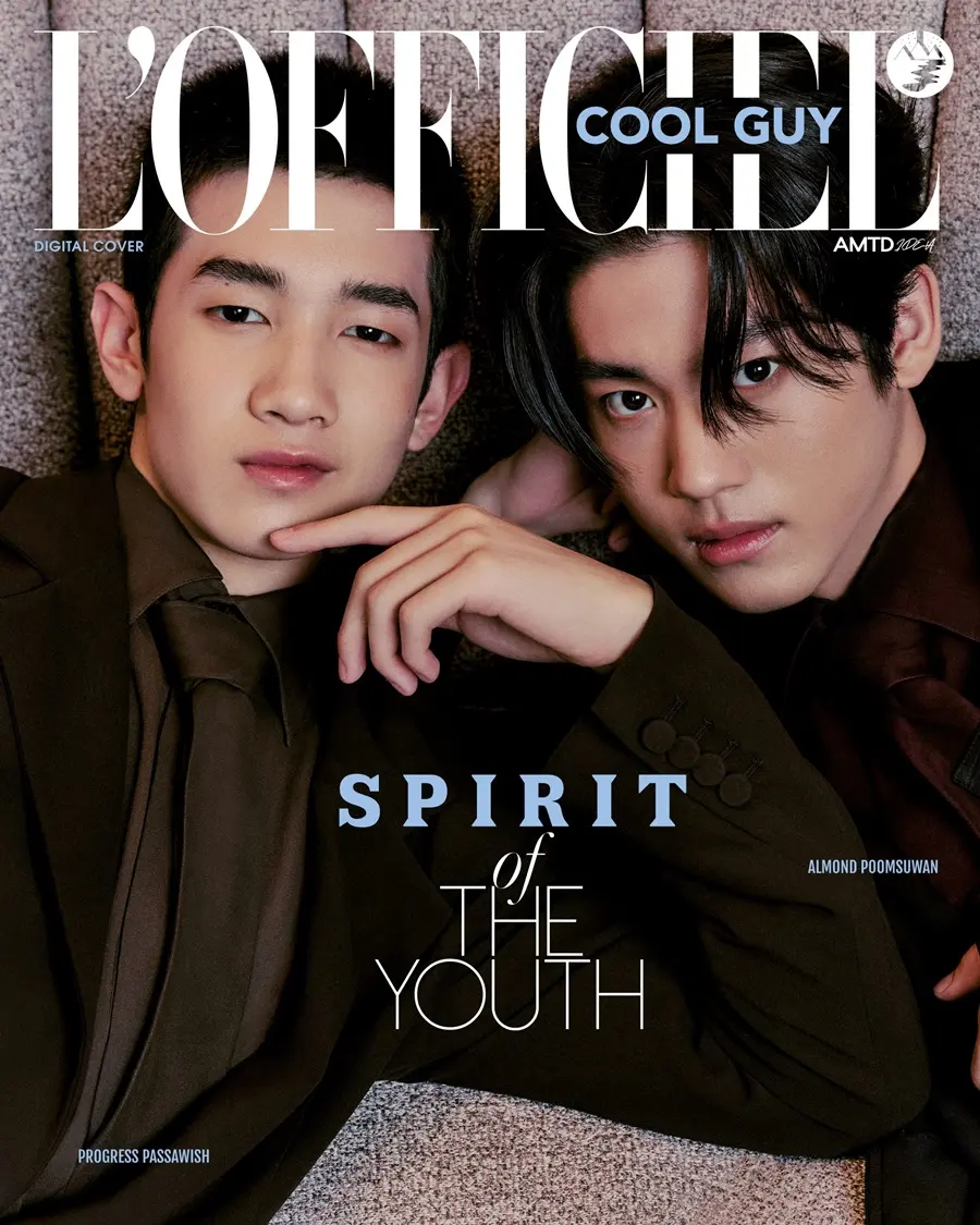 แอลม่อน-ภูมิสุวรรณ & โปรเกรส-ภาสวิชญ์ @ L&rsquo;OFFICIEL Thaland January 2025