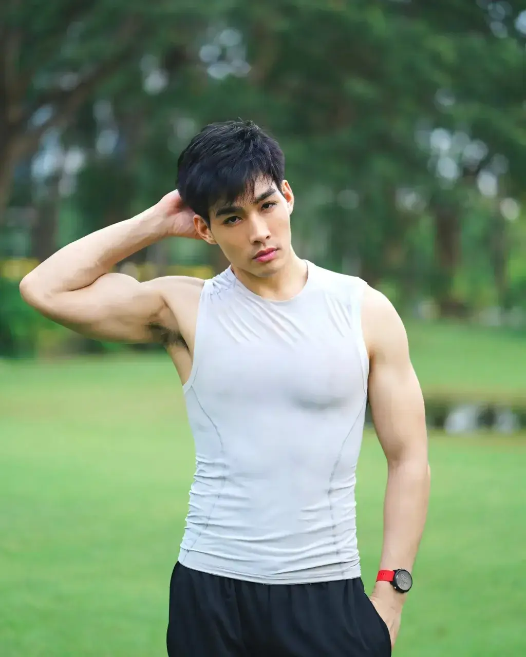 ป่าน คมกฤษณ์ แซ่บน่ารักกล้ามน่าฟัดกำลังดี