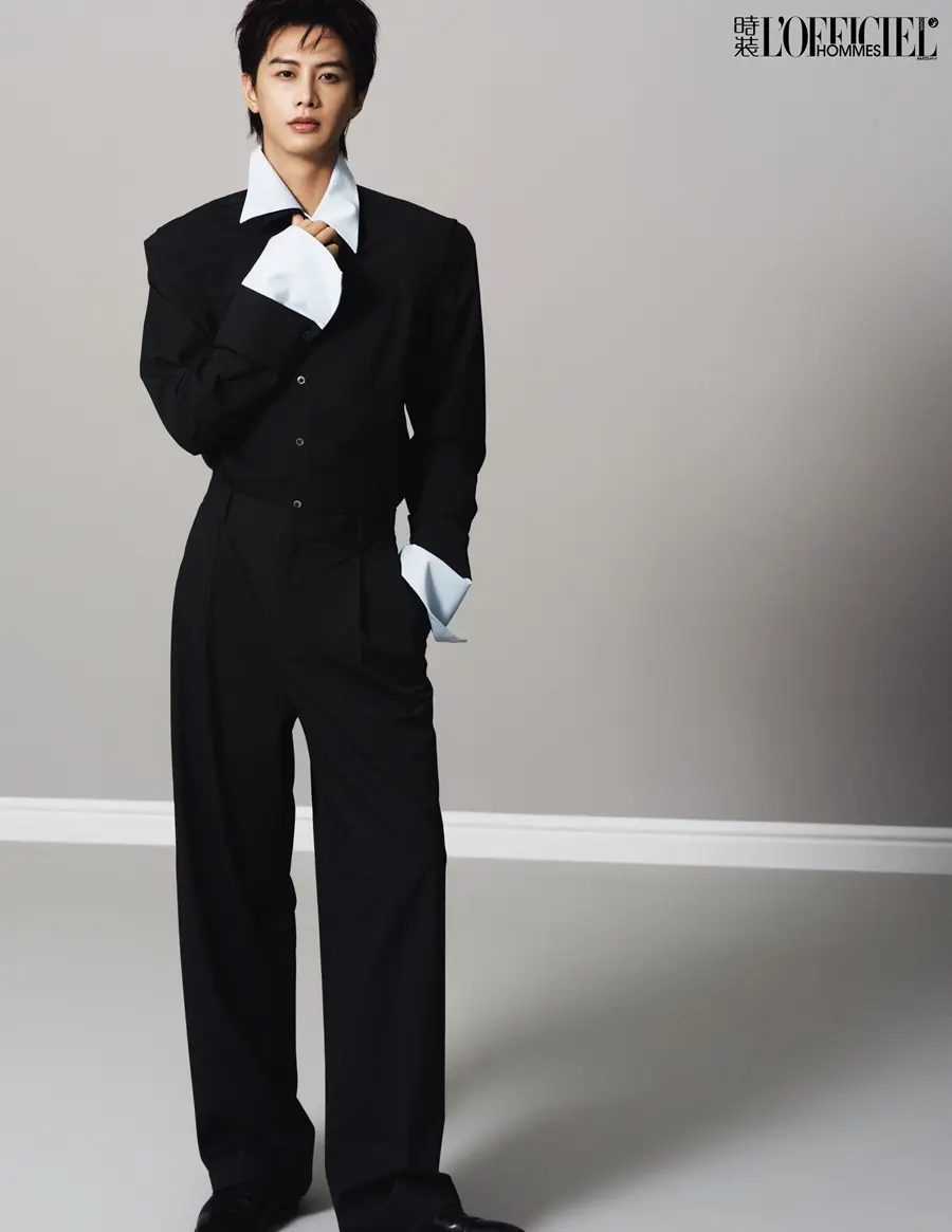 He Jianqi @ L&rsquo;OFFICIEL HOMMES China February 2025