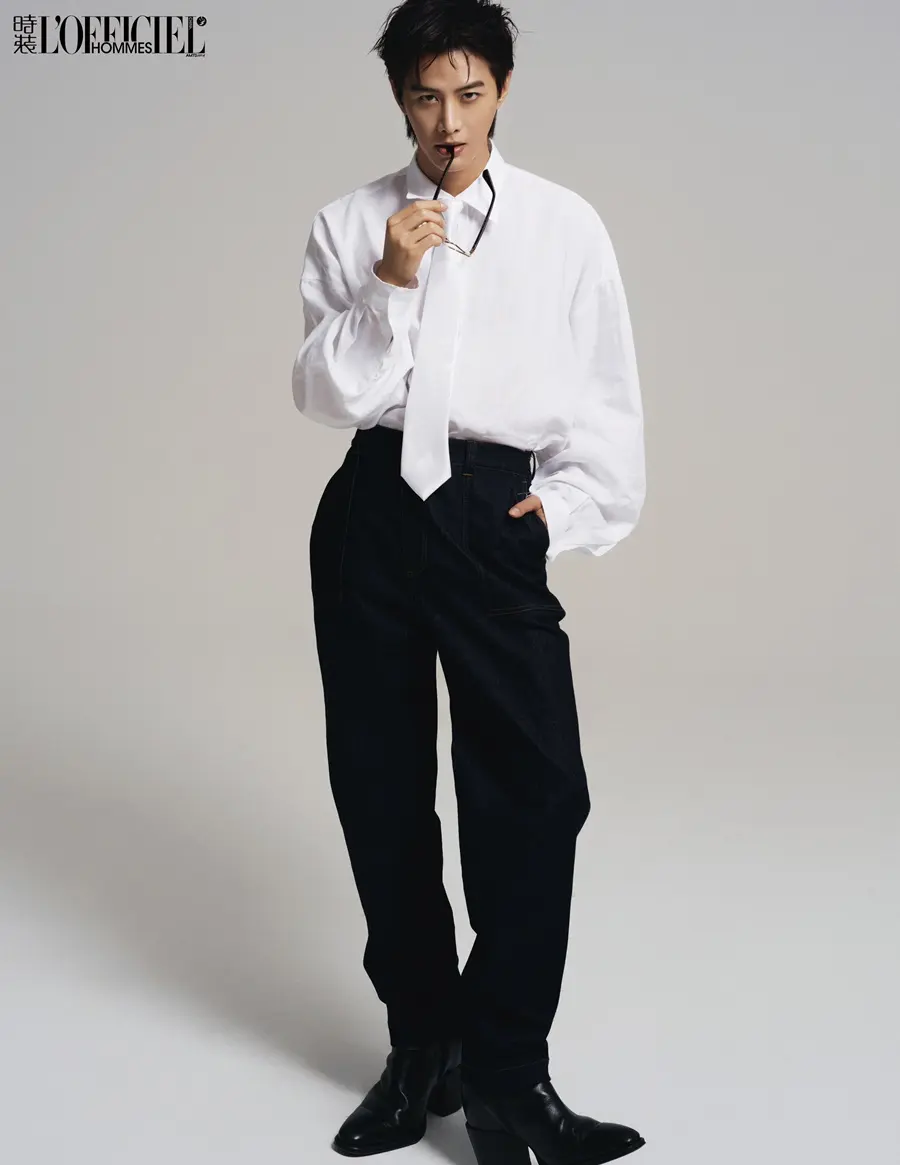 He Jianqi @ L&rsquo;OFFICIEL HOMMES China February 2025