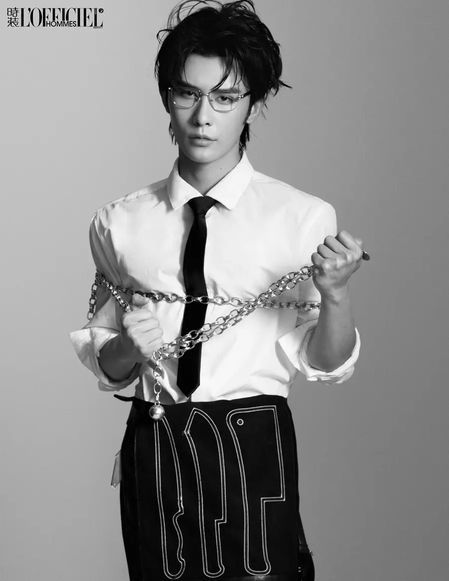 Shen Haonan @ L&rsquo;OFFICIEL HOMMES China February 2025
