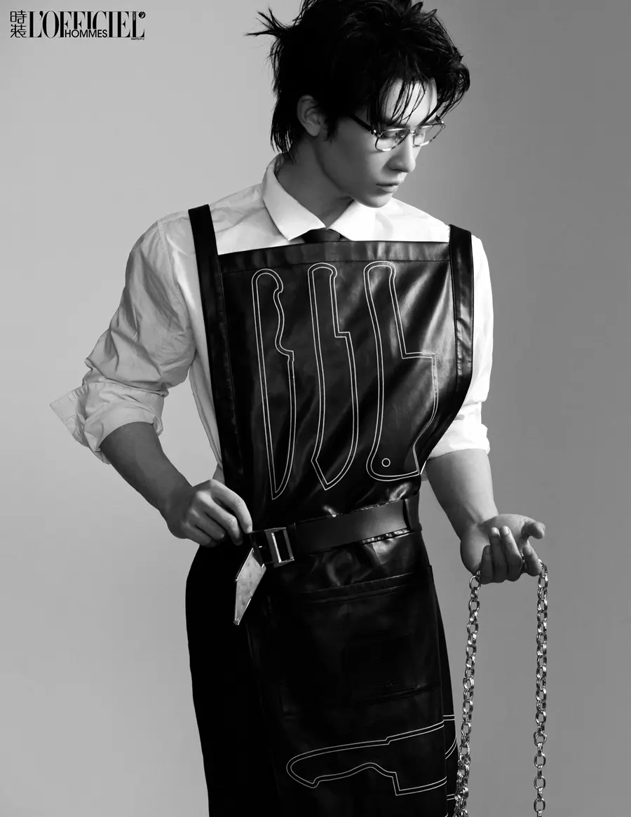 Shen Haonan @ L&rsquo;OFFICIEL HOMMES China February 2025
