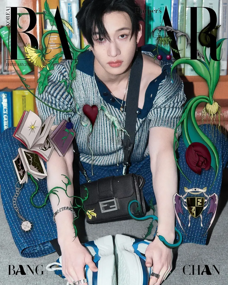 (Stray Kids) Bang Chan @ Harper's BAZAAR Korea February 2025