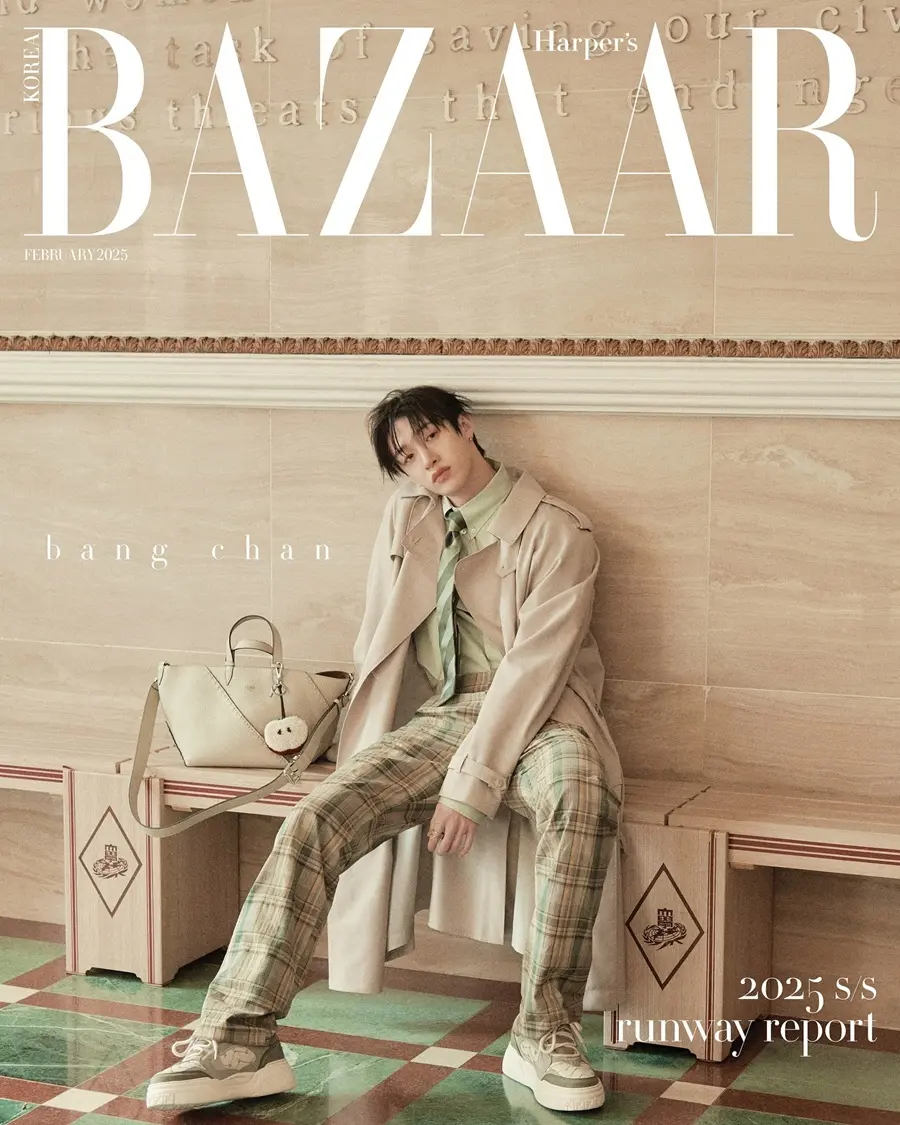 (Stray Kids) Bang Chan @ Harper's BAZAAR Korea February 2025
