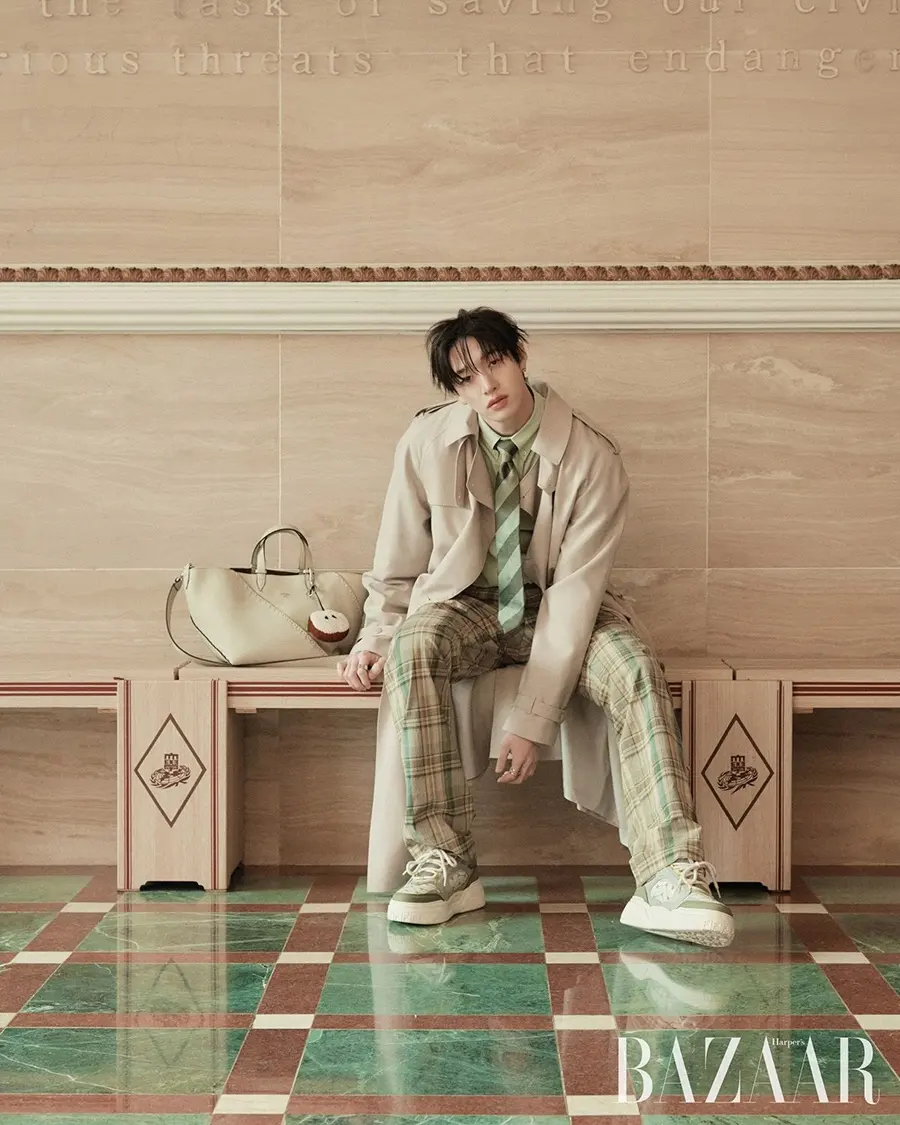 (Stray Kids) Bang Chan @ Harper's BAZAAR Korea February 2025