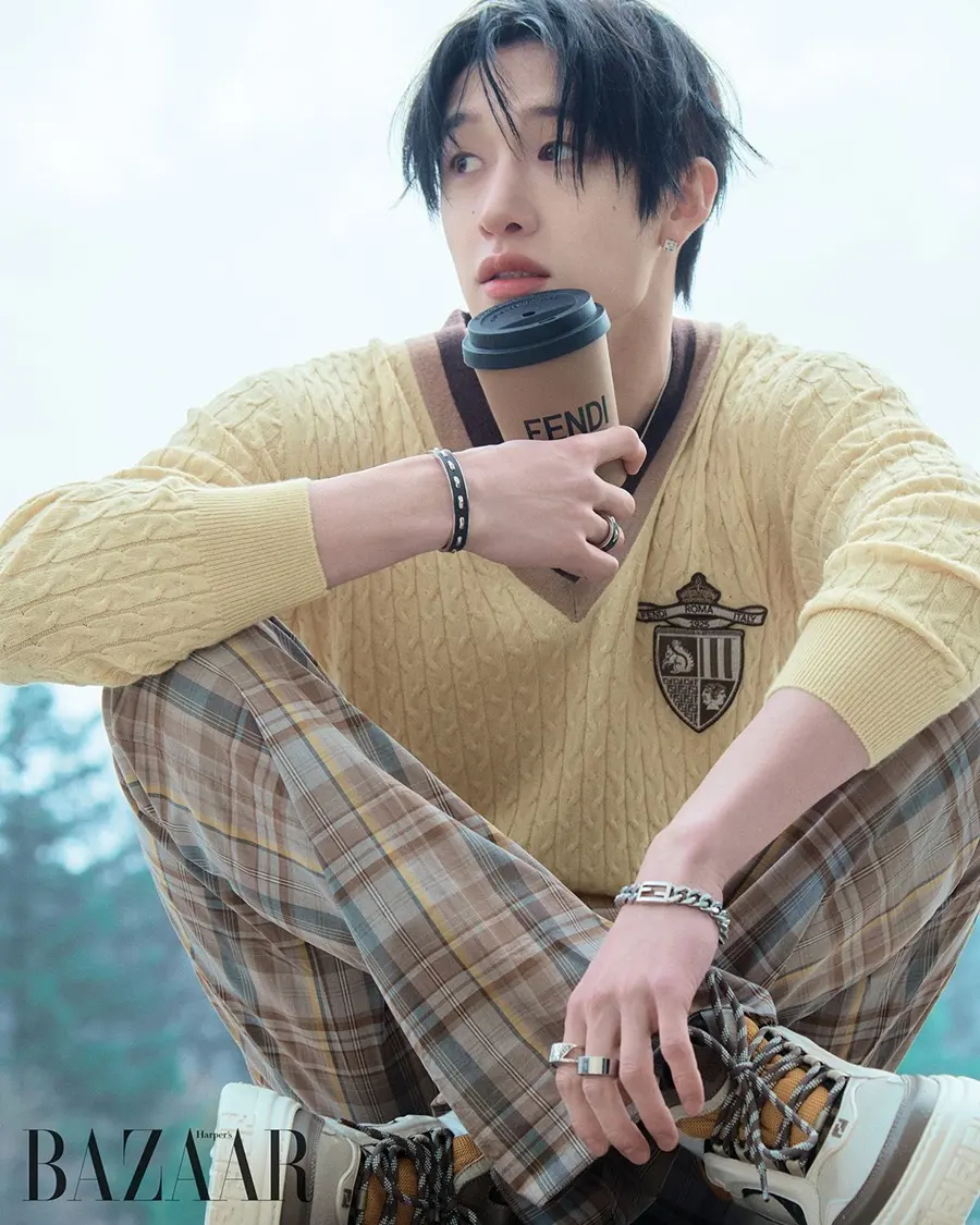 (Stray Kids) Bang Chan @ Harper's BAZAAR Korea February 2025