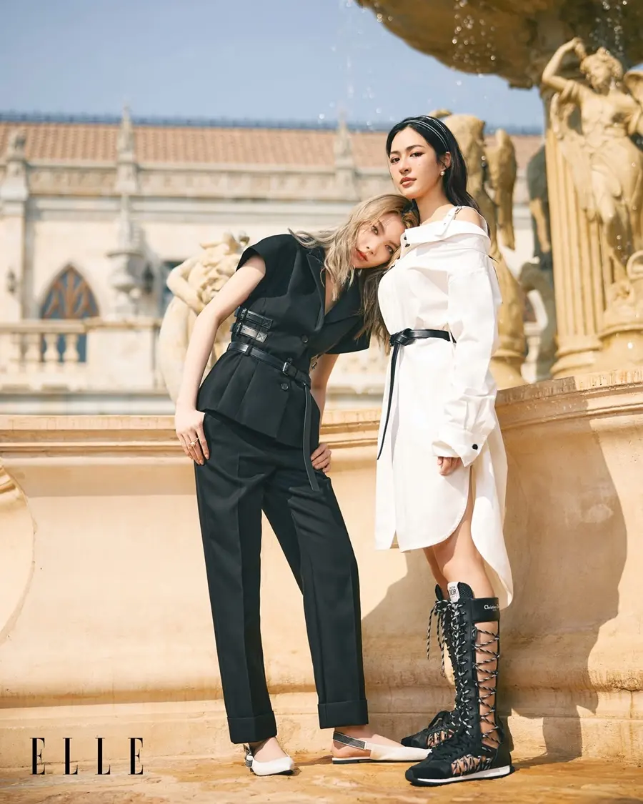 หลิงหลิง-ศิริลักษณ์ คอง & ออม กรณ์นภัส @ ELLE Hong Kong March 2025