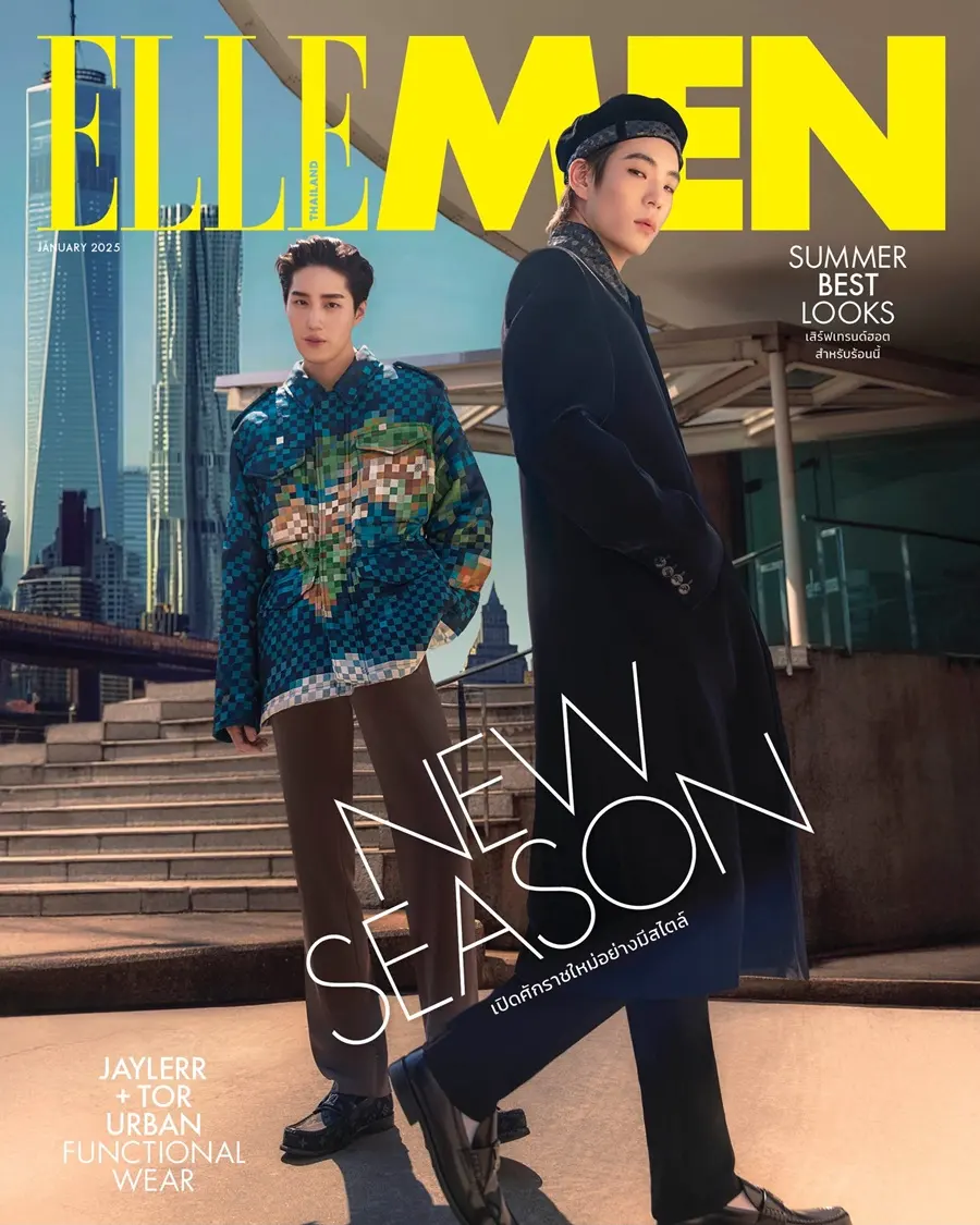 ต่อ-ธนภพ & เจเจ-กฤษณภูมิ @ ELLE MEN Thailand January 2025