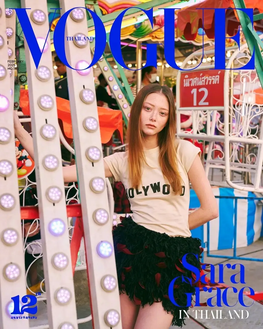 Sara Grace Wallerstedt @ VOGUE Thailand February 2025