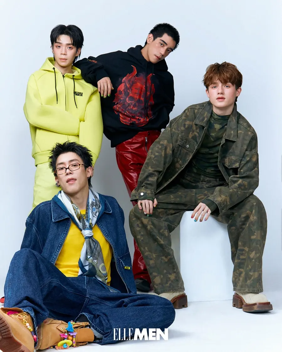 บิวกิ้น-พุฒิพงศ์ ,จอส เวอาห์ & ฟลุ๊ค-กวิน แคสกี้ ,4 หนุ่ม GELBOYS @ ELLE MEN Thailand March 2025