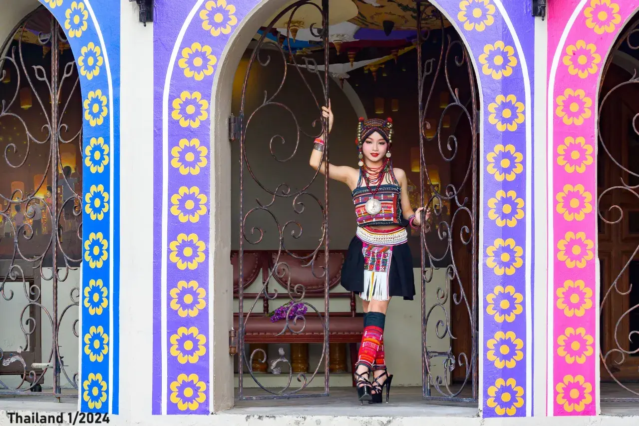 Thai Girl in Akha Dress 🇹🇭