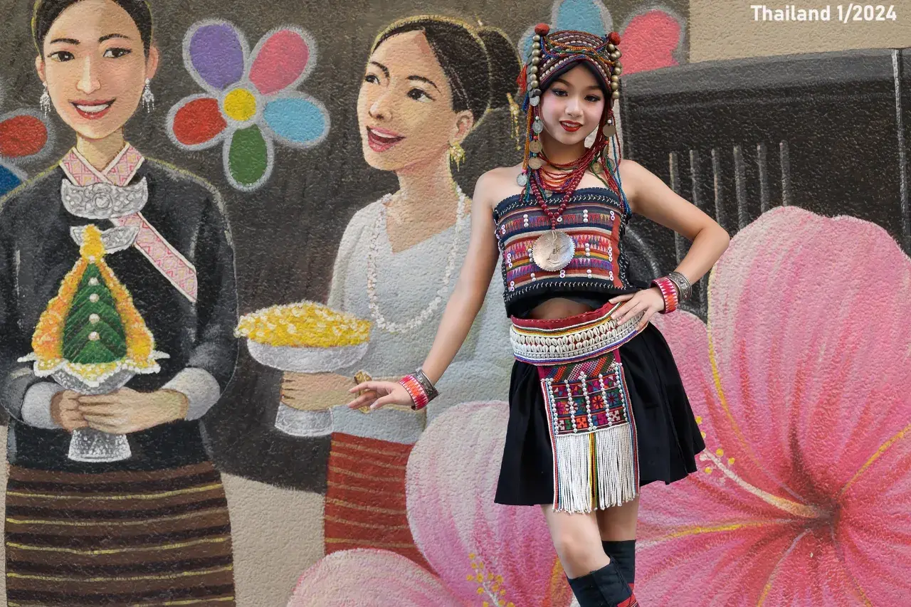 Thai Girl in Akha Dress 🇹🇭