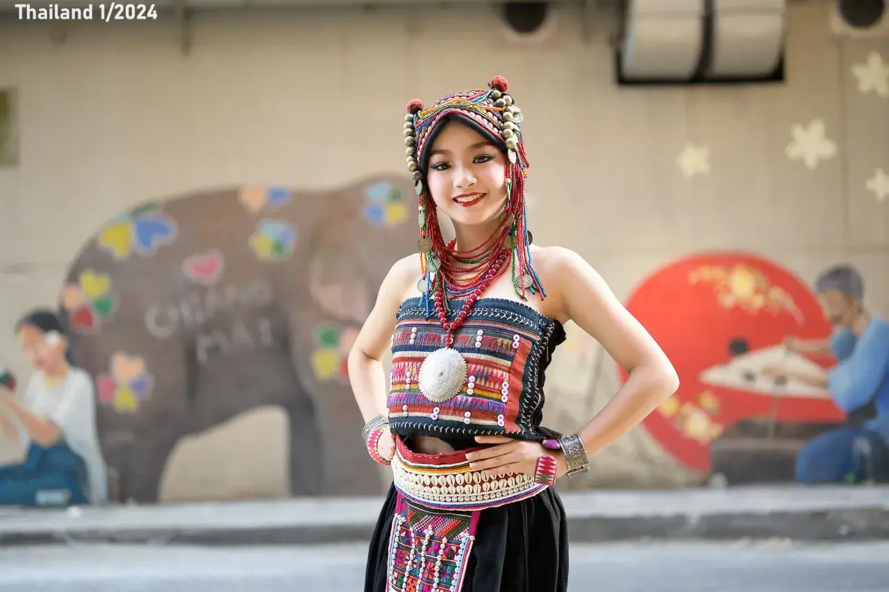 Thai Girl in Akha Dress 🇹🇭