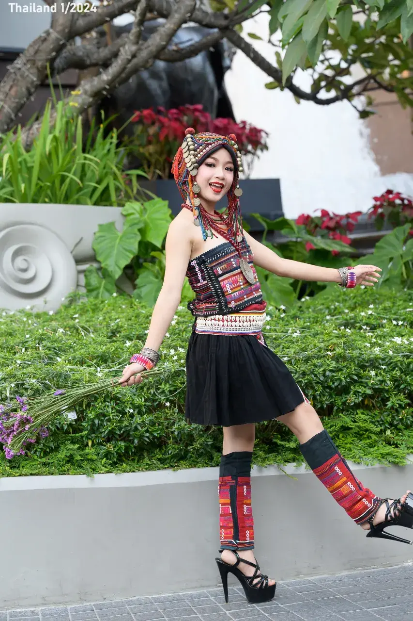 Thai Girl in Akha Dress 🇹🇭