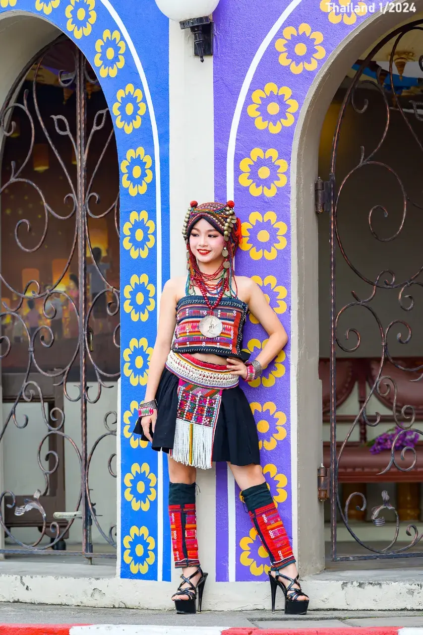 Thai Girl in Akha Dress 🇹🇭