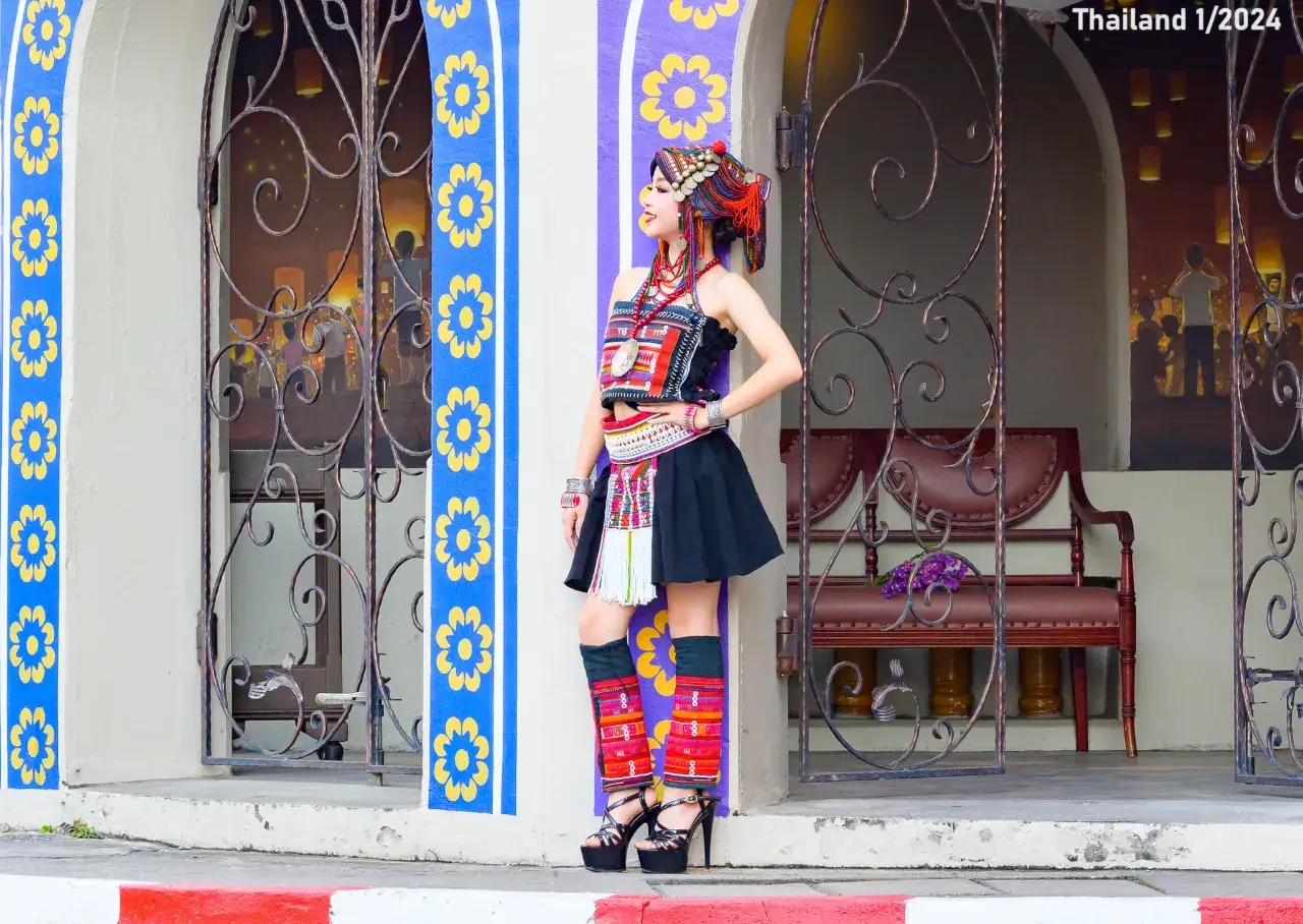 Thai Girl in Akha Dress 🇹🇭