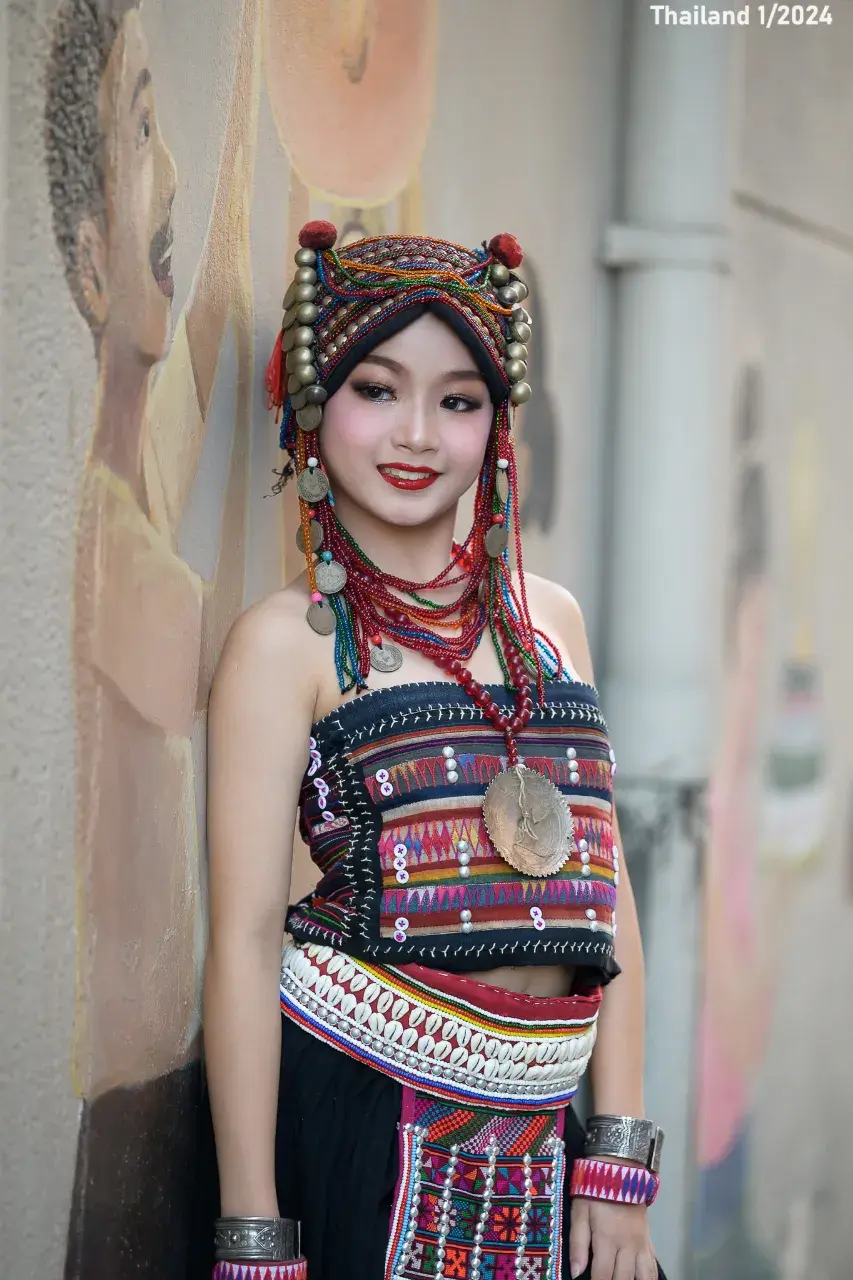 Thai Girl in Akha Dress 🇹🇭