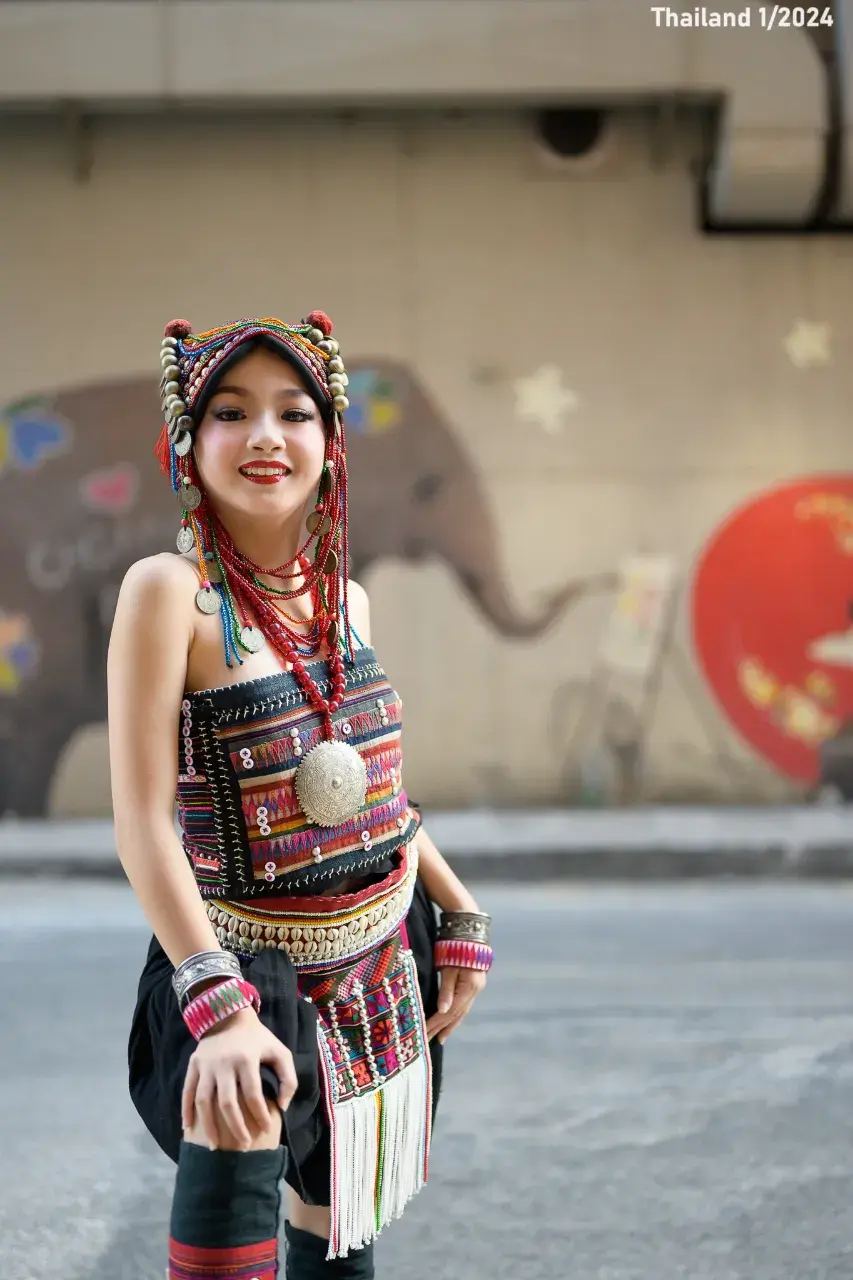 Thai Girl in Akha Dress 🇹🇭