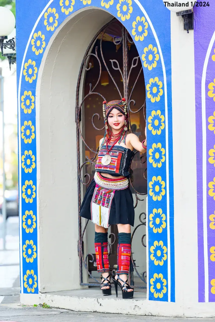 Thai Girl in Akha Dress 🇹🇭