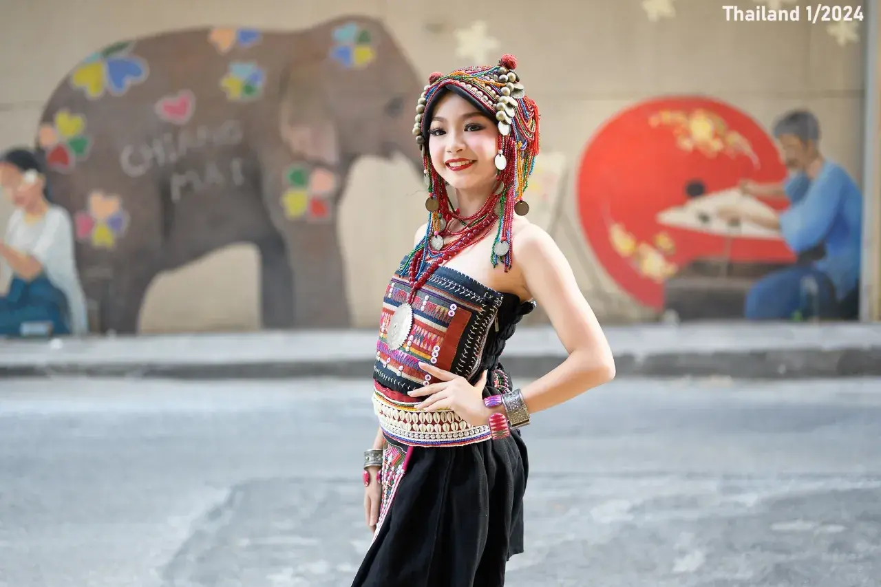 Thai Girl in Akha Dress 🇹🇭