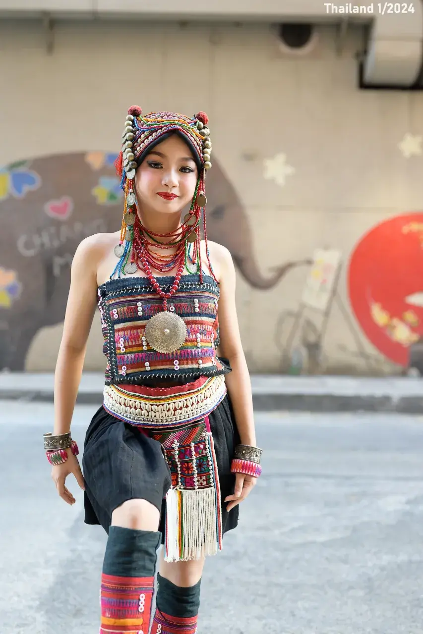 Thai Girl in Akha Dress 🇹🇭