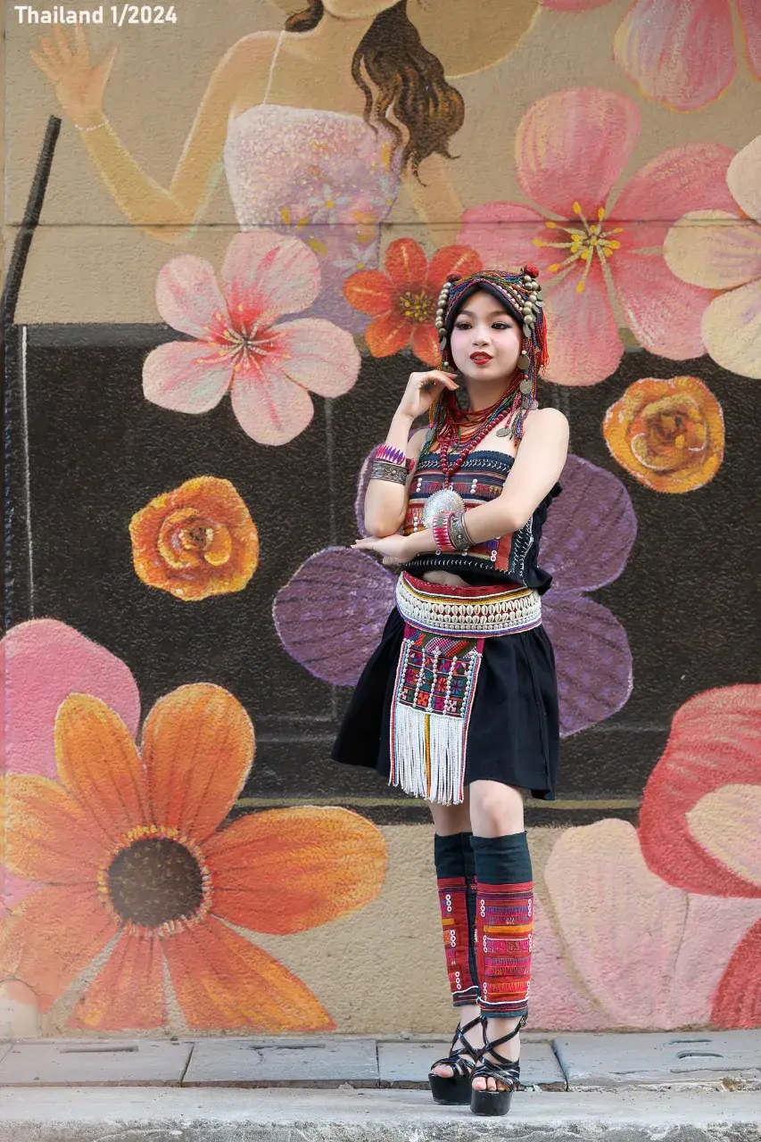 Thai Girl in Akha Dress 🇹🇭