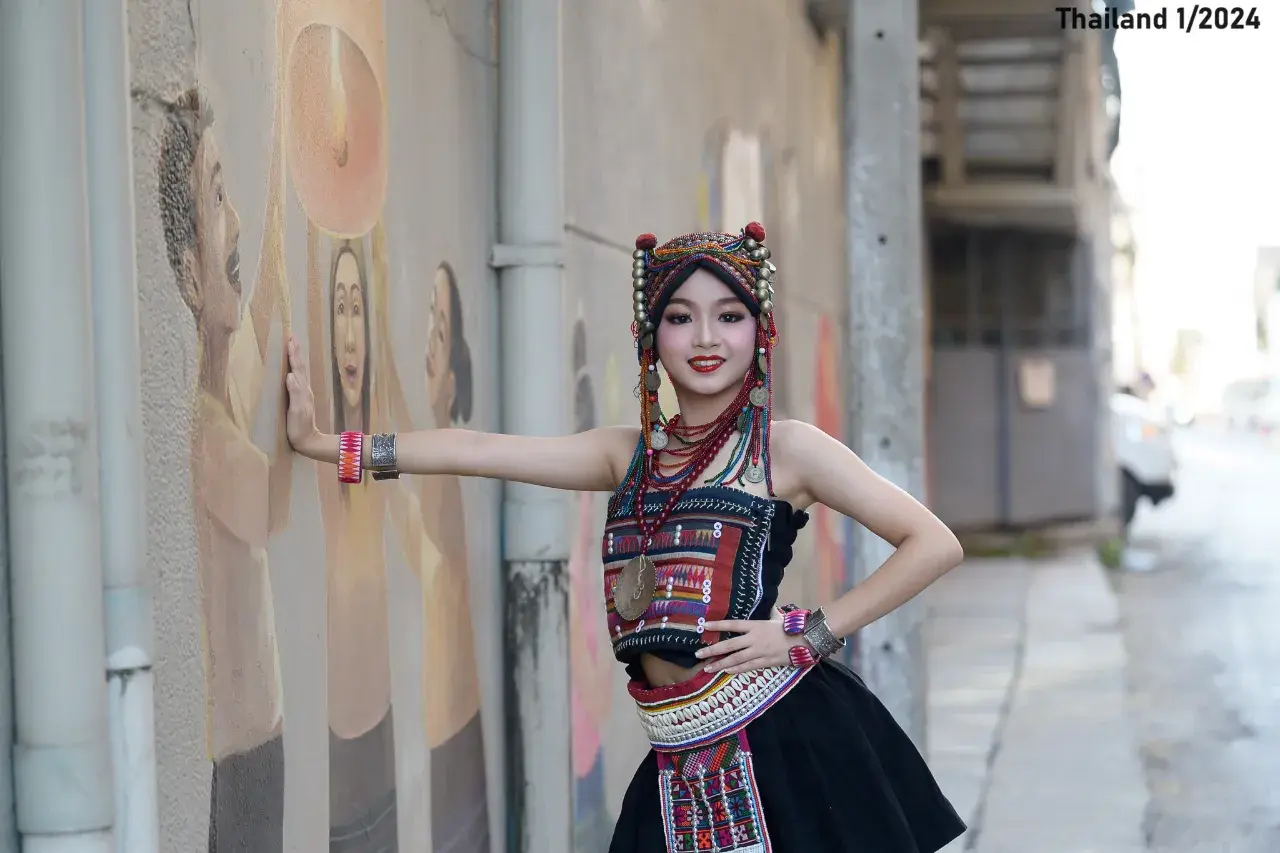 Thai Girl in Akha Dress 🇹🇭