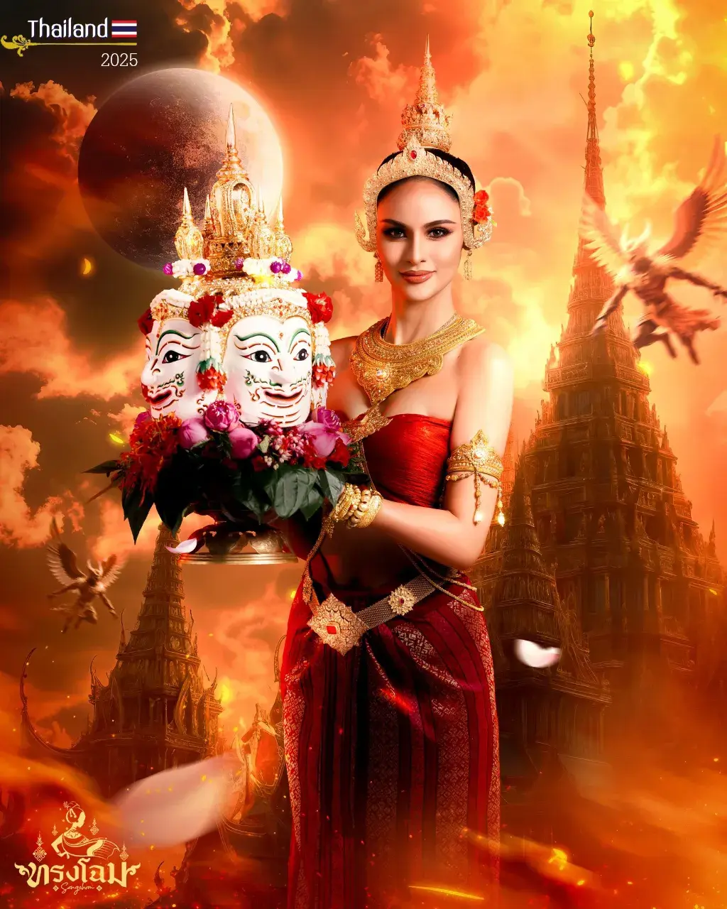 THAILAND 🇹🇭 | Thungsa Devi: Songkran Goddess 2025