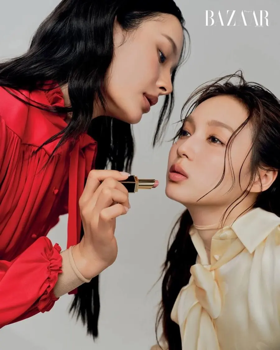 มิ้ลค์-พรรษา & เลิฟ-ภัทรานิษฐ์ @ Harper's BAZAAR Singapore April 2025