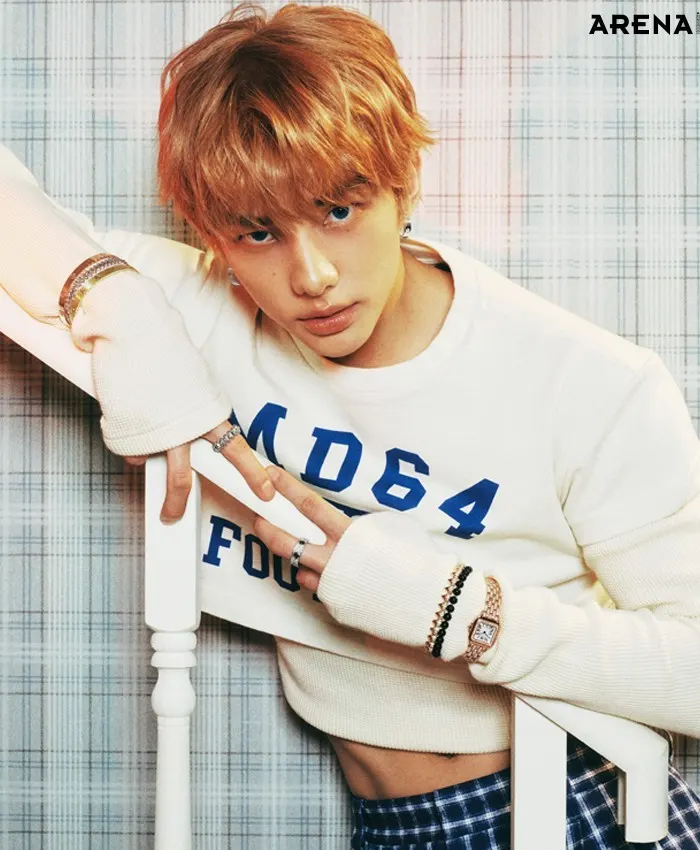 (Stray Kids) Hyunjin @ Arena HOMME+ Korea June 2025