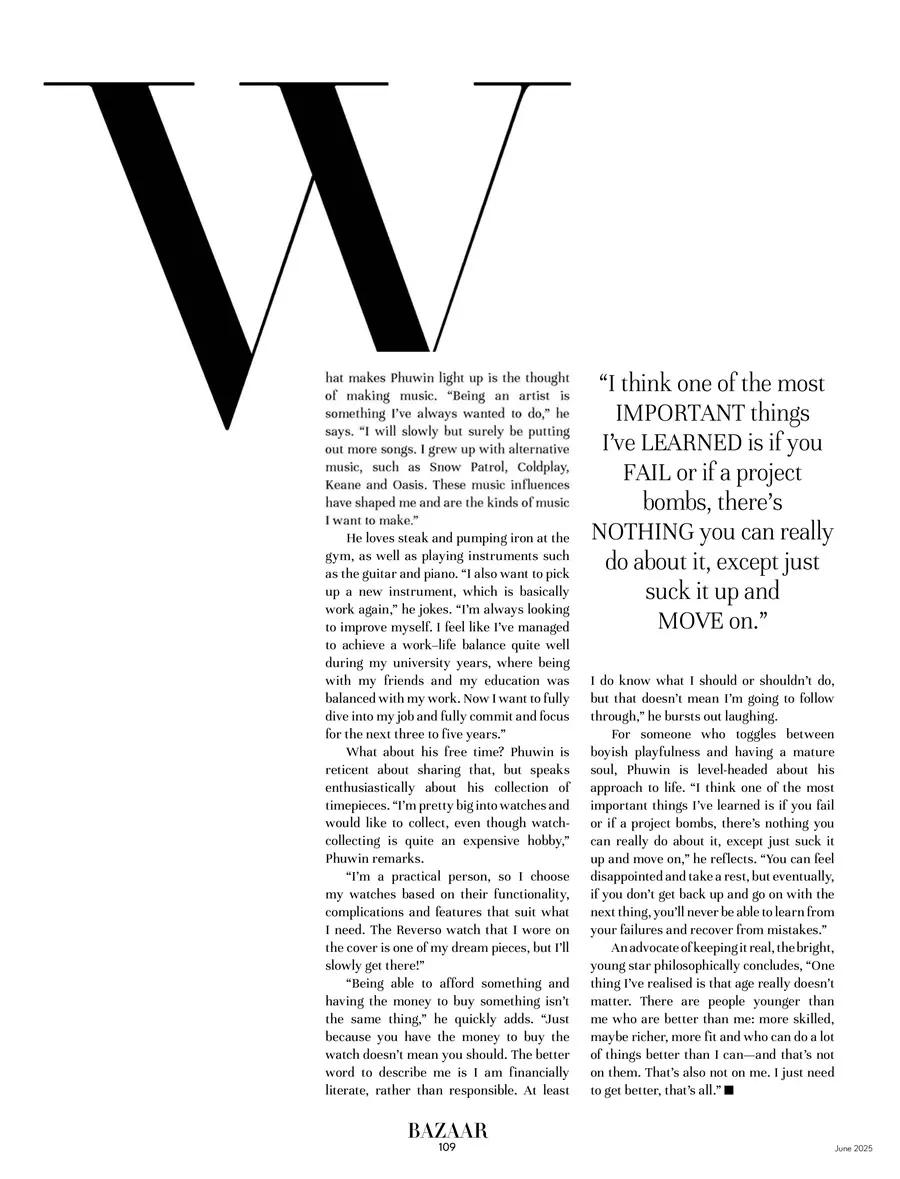 ภูวินทร์ @ Harper's BAZAAR Singapore June 2025