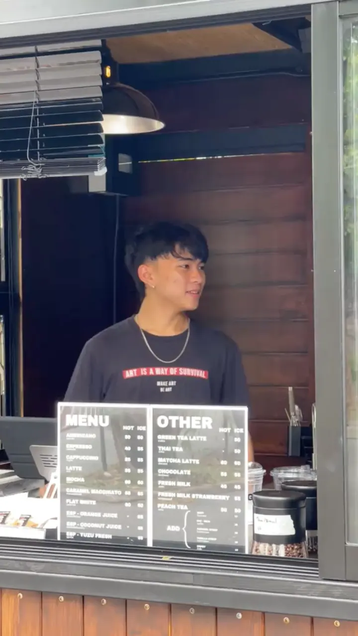 Cool and cute guys at work in Thailand.