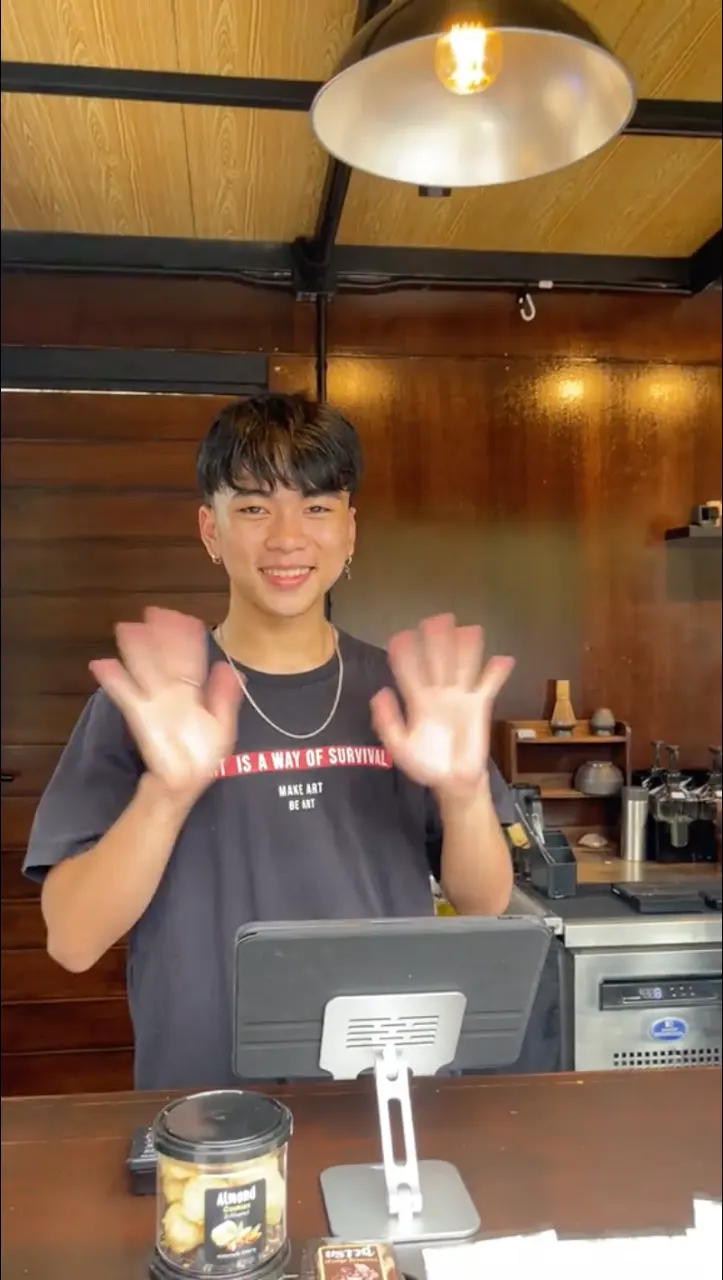 Cool and cute guys at work in Thailand.