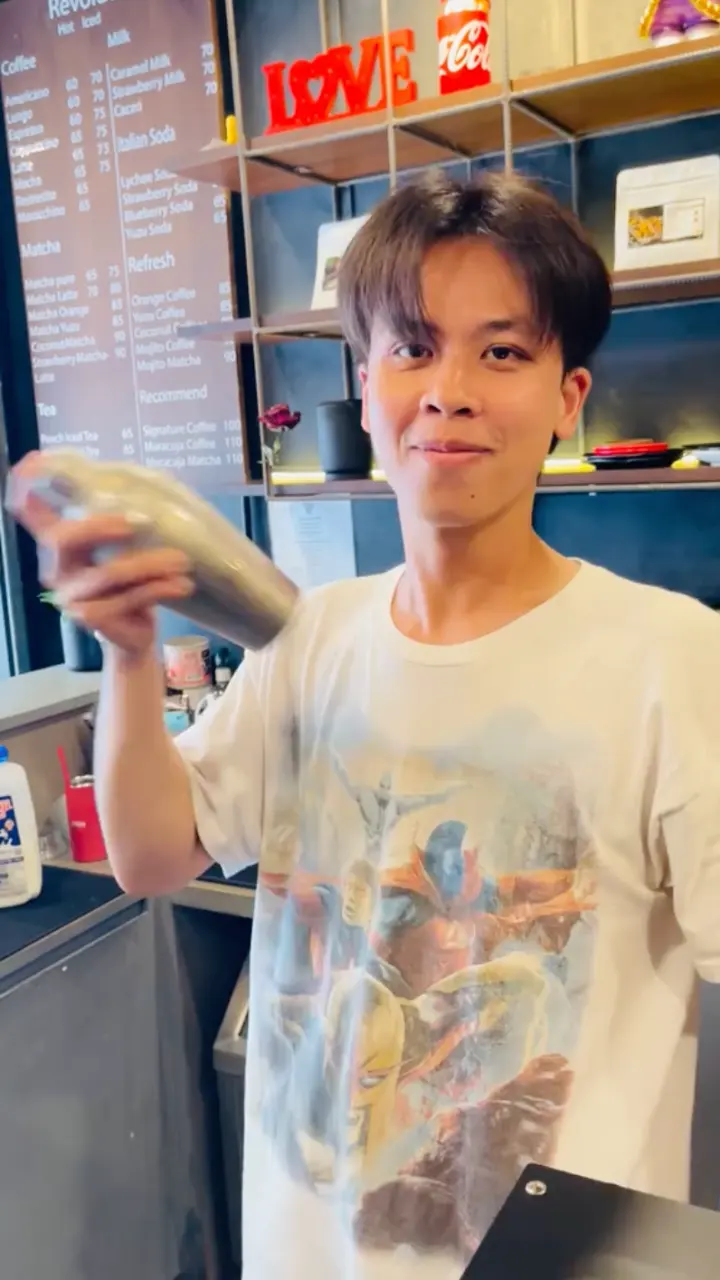 Cool and cute guys at work in Thailand.
