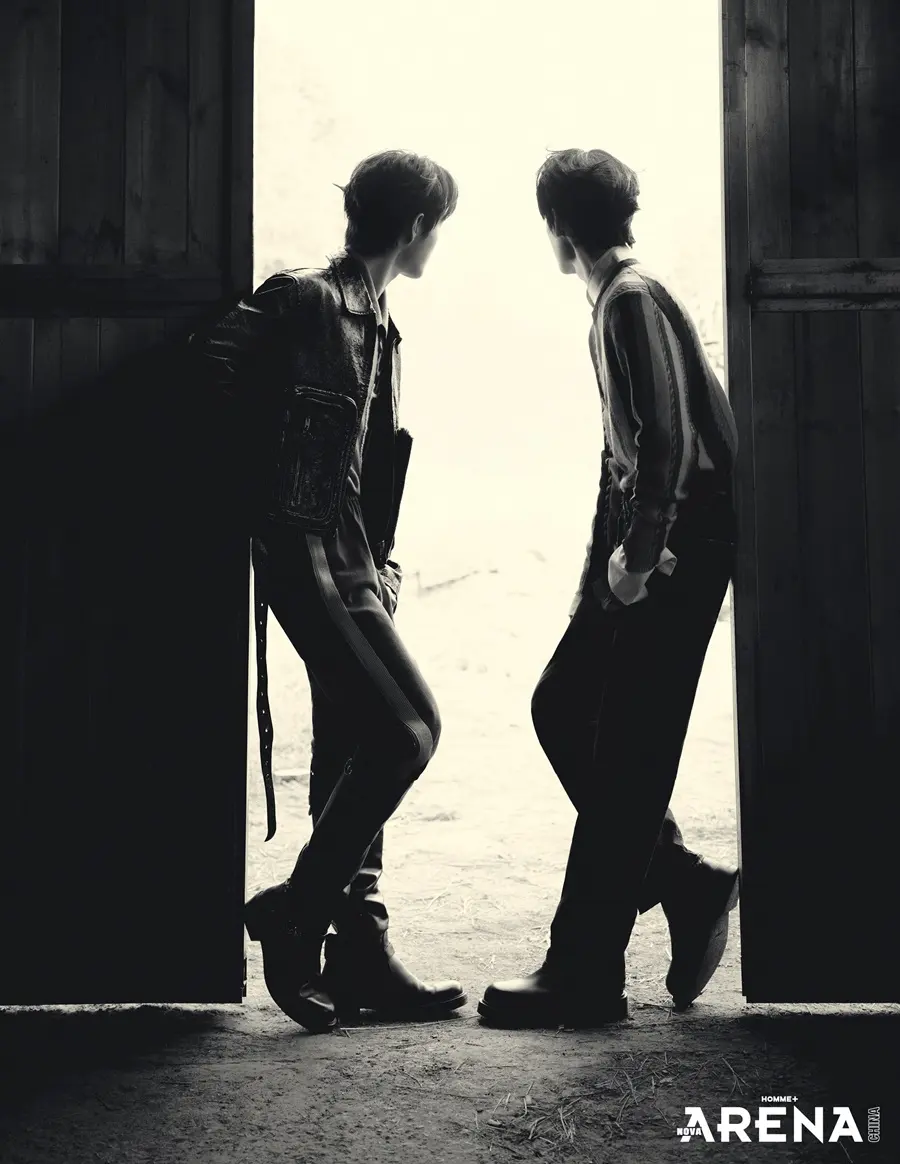 Zhang Zhexu & Mi Jin @ Arena HOMME+ China October 2025