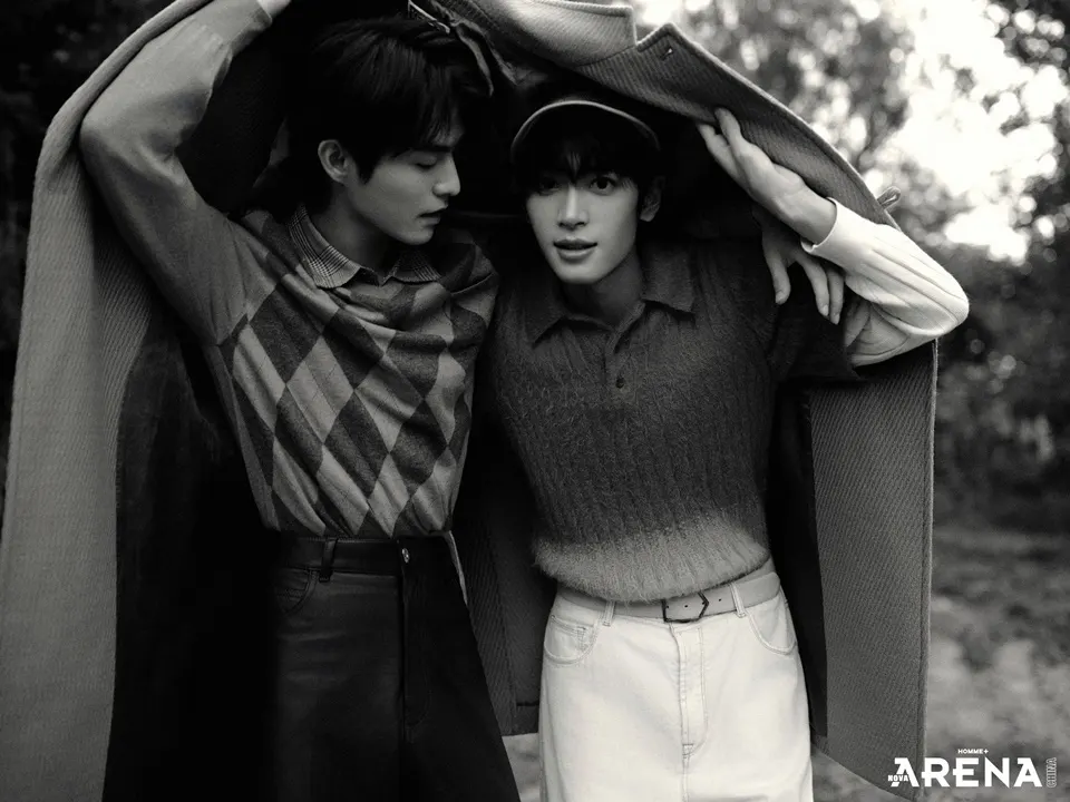 Zhang Zhexu & Mi Jin @ Arena HOMME+ China October 2025
