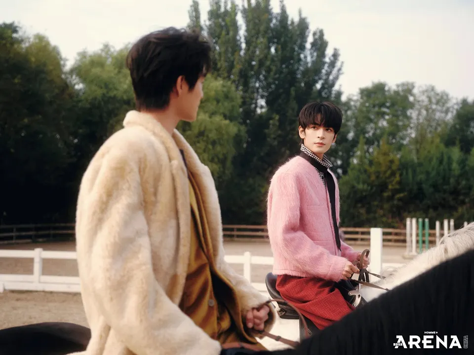 Zhang Zhexu & Mi Jin @ Arena HOMME+ China October 2025