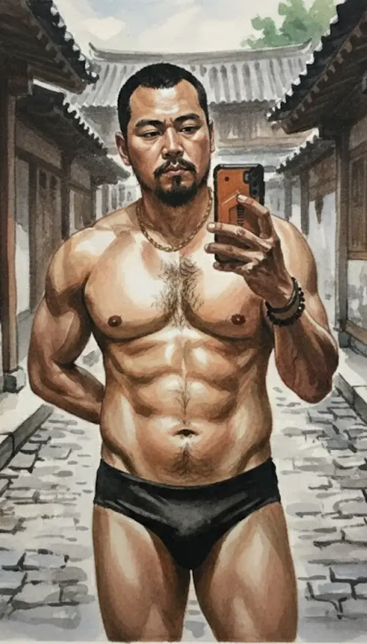 Another man with painting