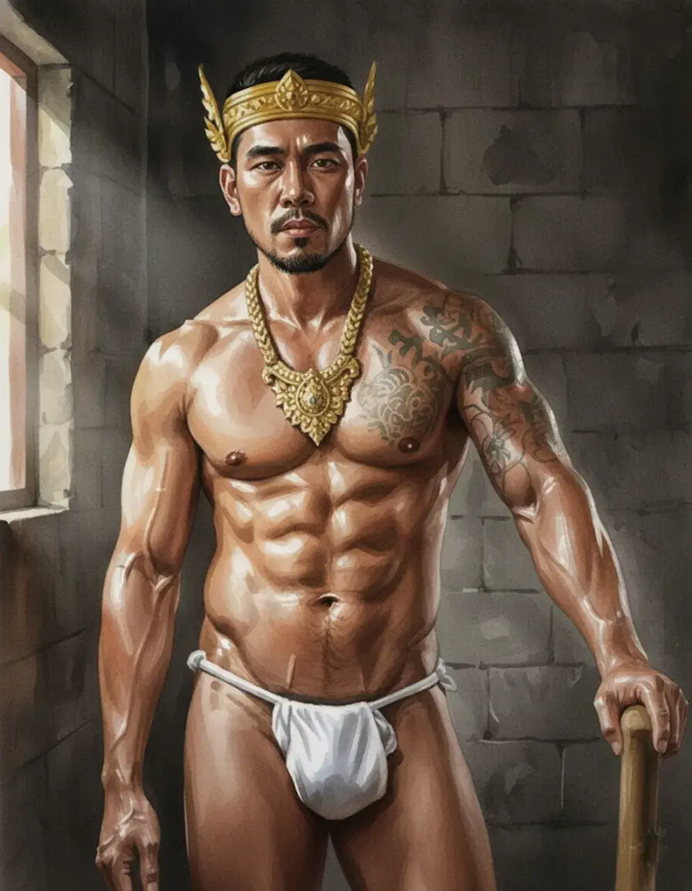 Another man with painting