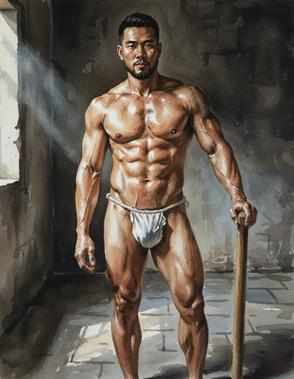 Another man with painting