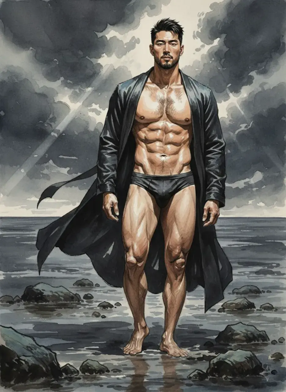 Another man with painting