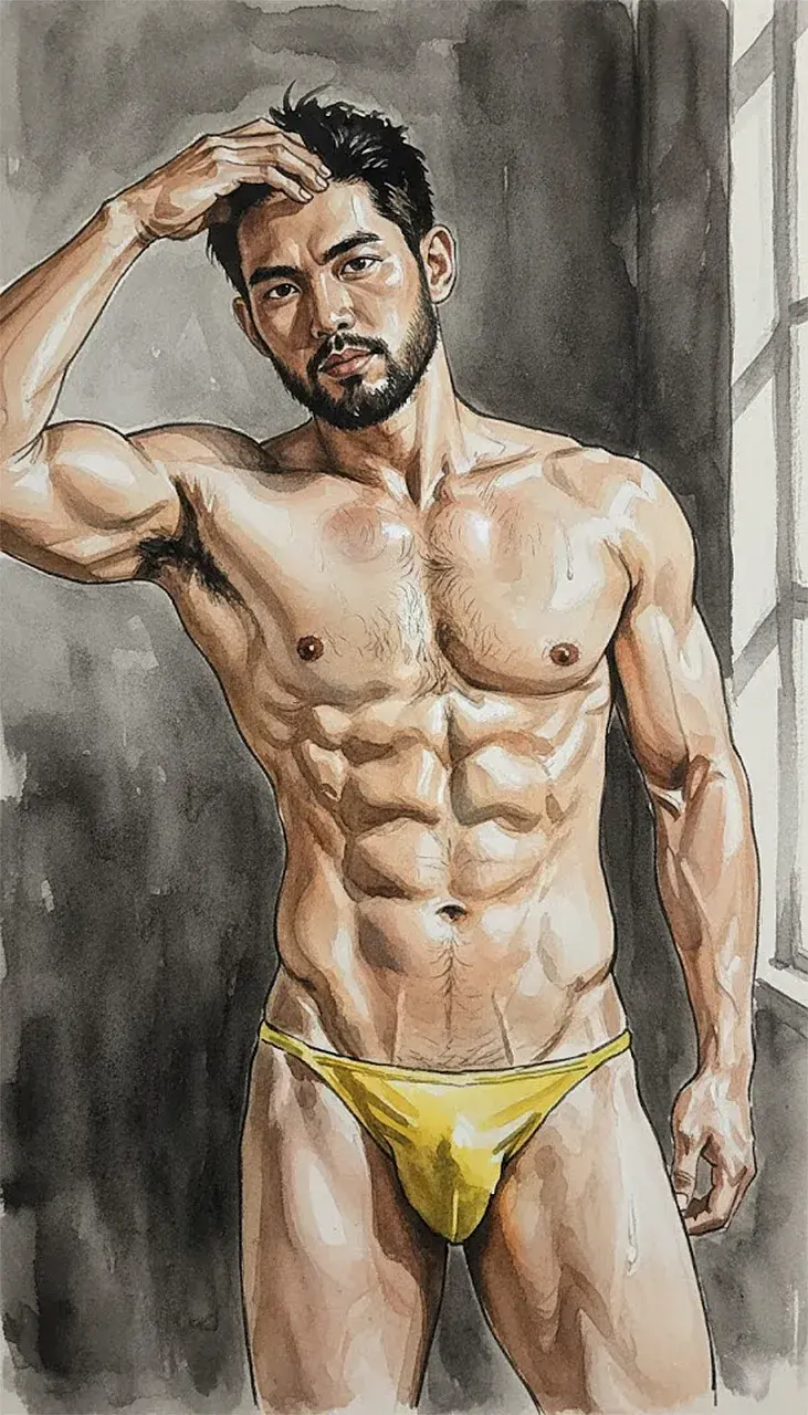 Another man with painting
