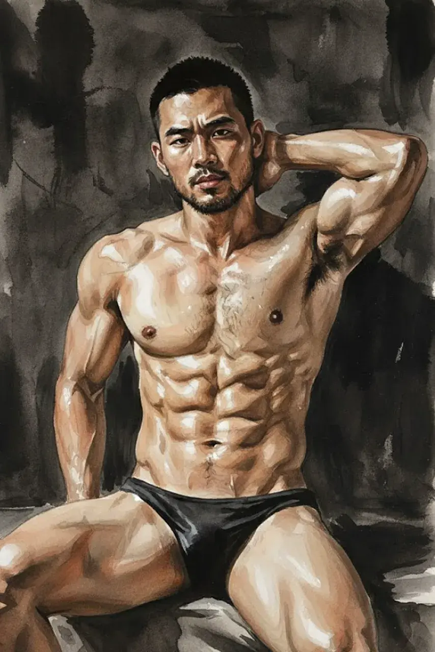 Another man with painting
