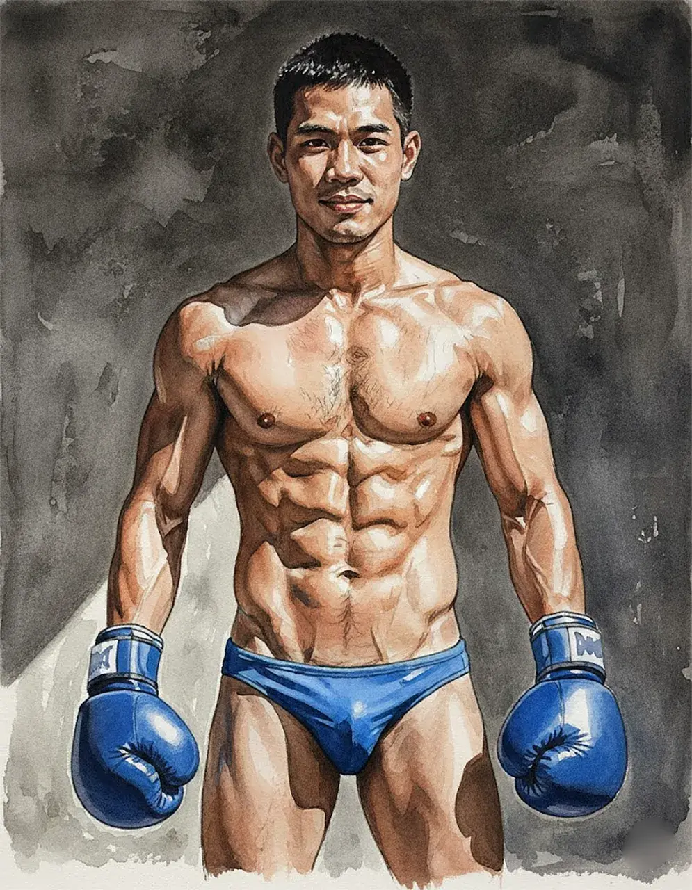 Another man with painting