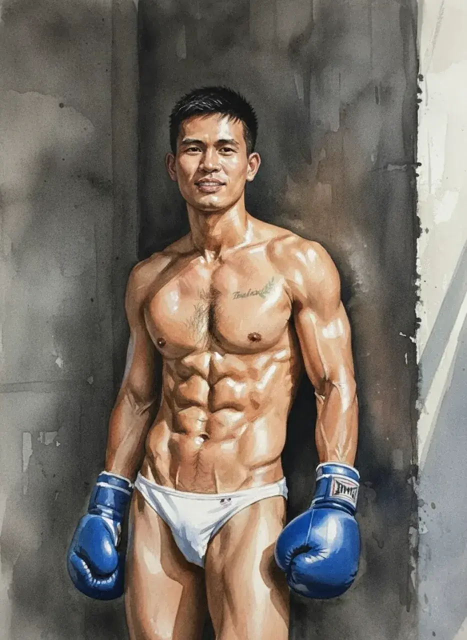 Another man with painting
