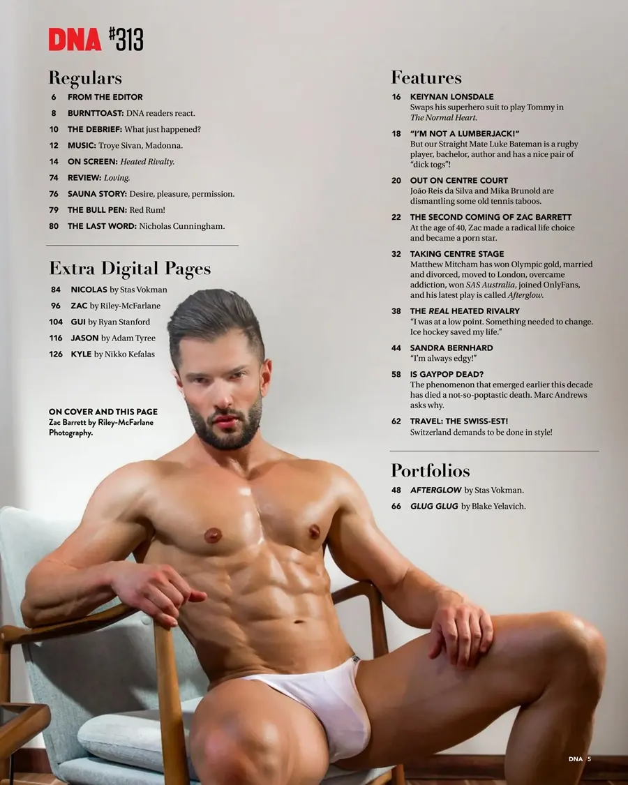 Zac Barrett @ DNA Magazine issue 313 February 2026