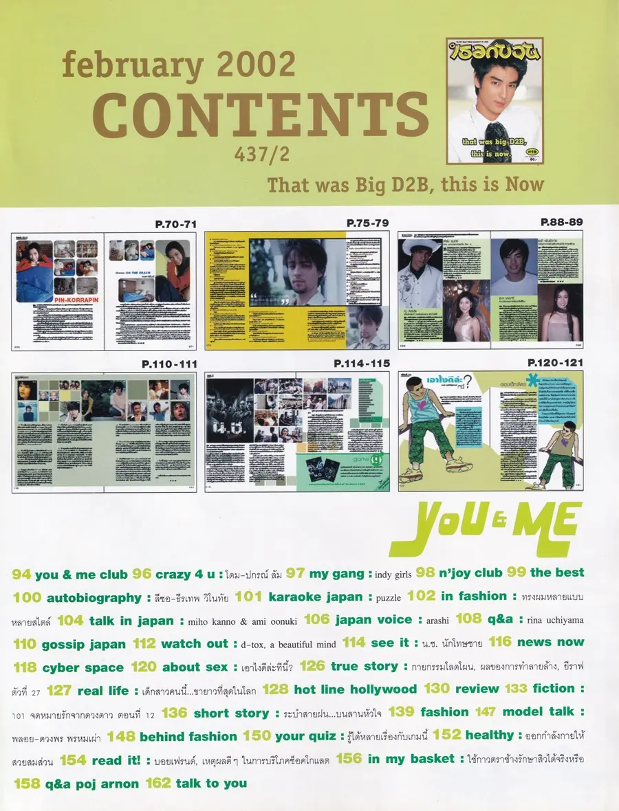 (วันวาน) บิ๊ก อภิเชษฐ์ @ นิตยสาร เธอกับฉัน ปีที่ 19 ฉบับที่ 437 กุมภาพันธ์ 2545
