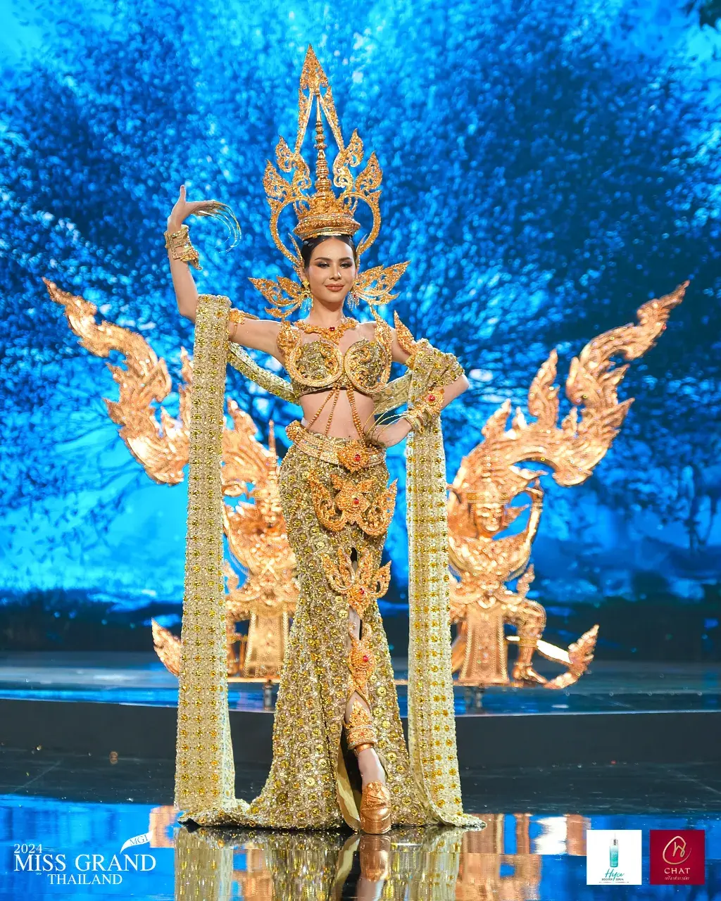 MGT36 #มิสแกรนด์พัทลุง พิ้งค์พราว พราววรา ศตรัตพะยูน  ชุด โนราห์ ศาสตร์ศิลป์ ดินแดนใต้