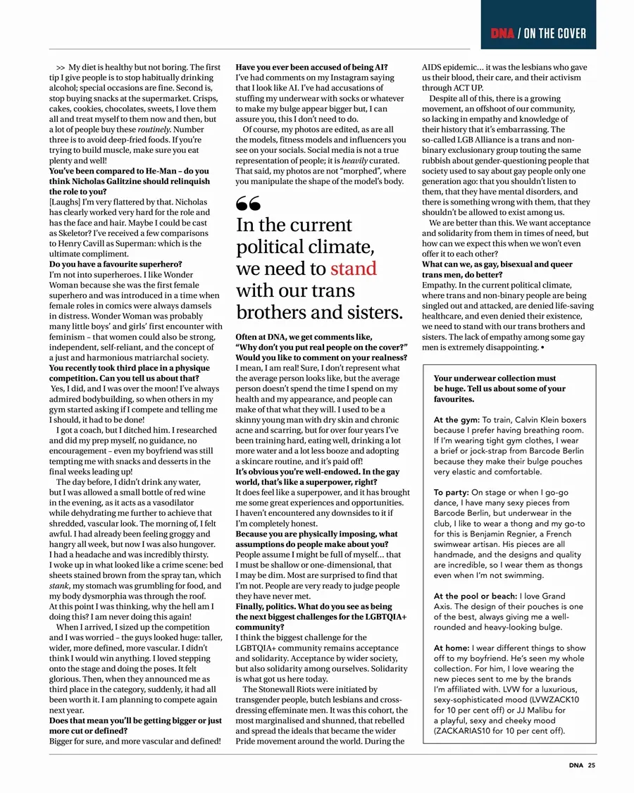 Zack Hilton @ DNA Magazine issue 315 April 2026